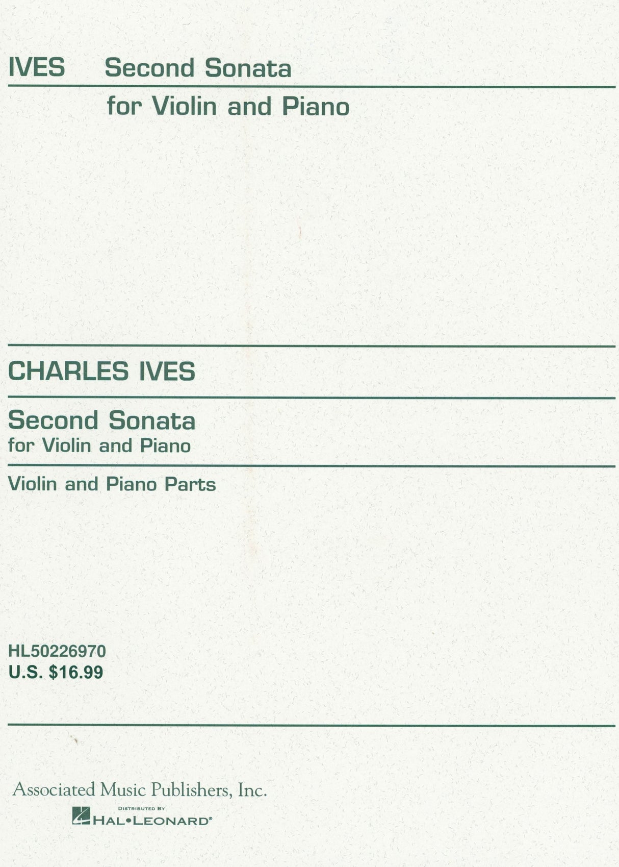 Ives: Violin Sonata No. 2