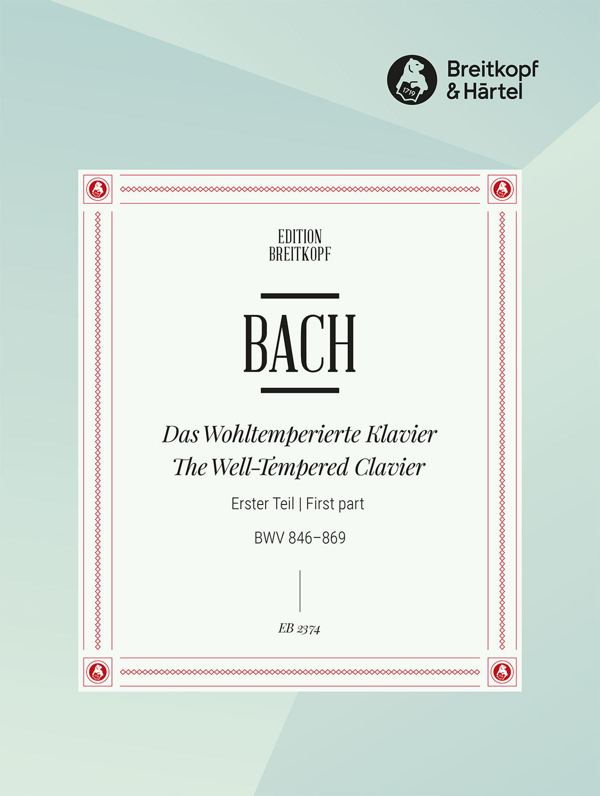 Bach The Well Tempered Clavier Book 1 Bwv 846 869 Ficks Music