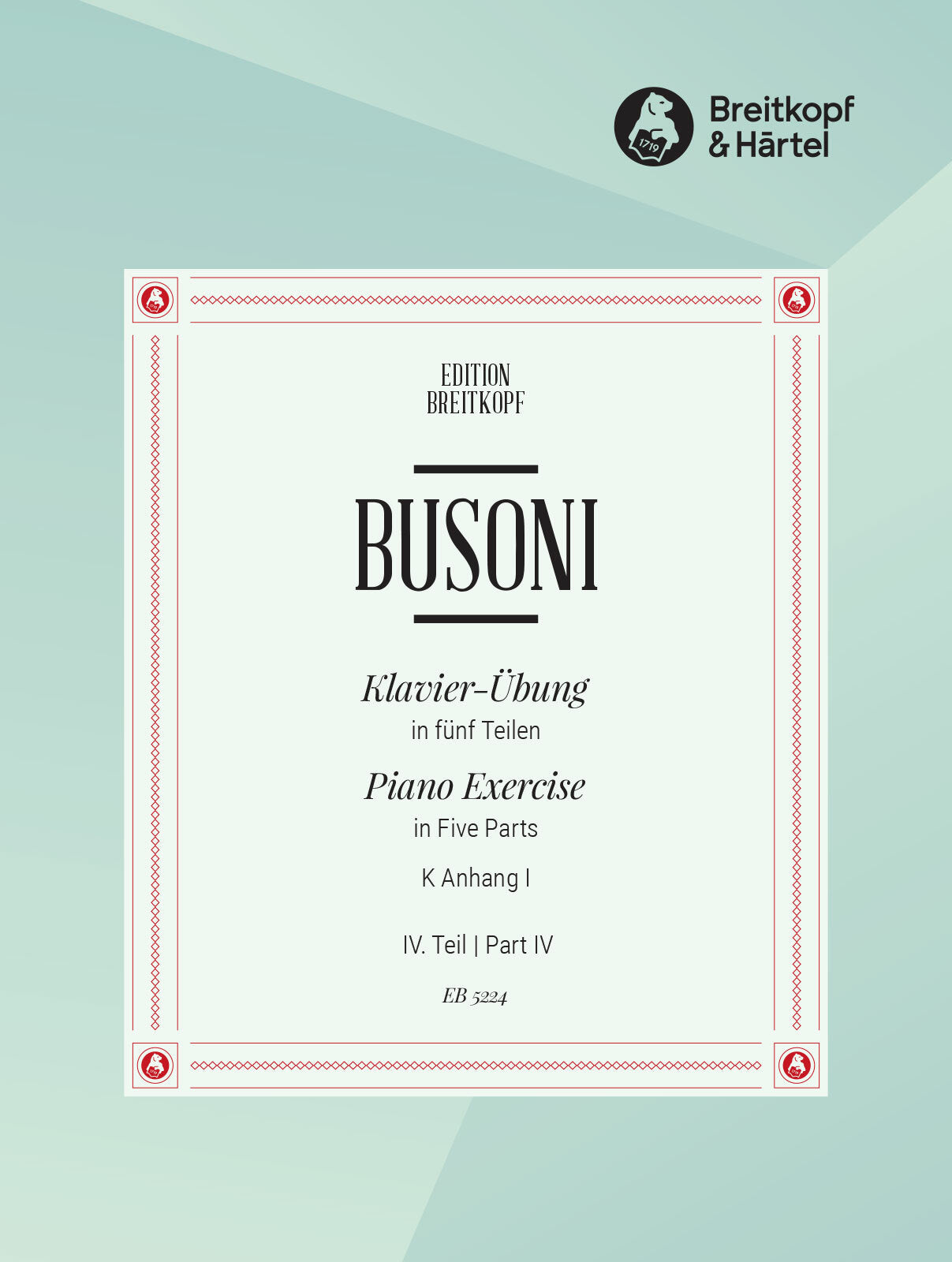 Busoni: Klavierübung - Piano Studies - Part 4 (8 Etudes by Cramer)