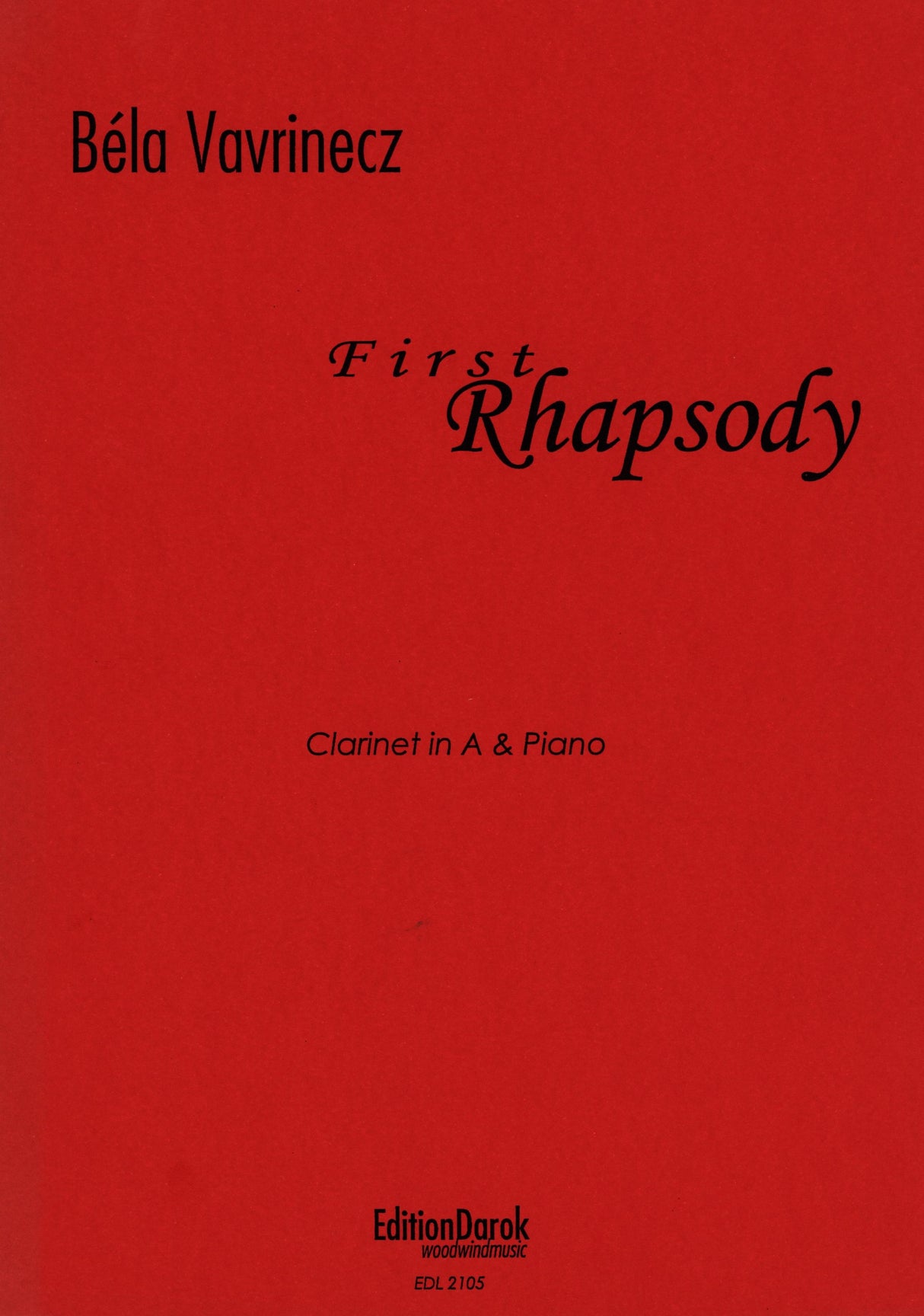 Vavrinecz: First Rhapsody