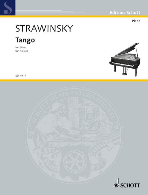 Igor Stravinsky - Tango (audio + sheet music) 