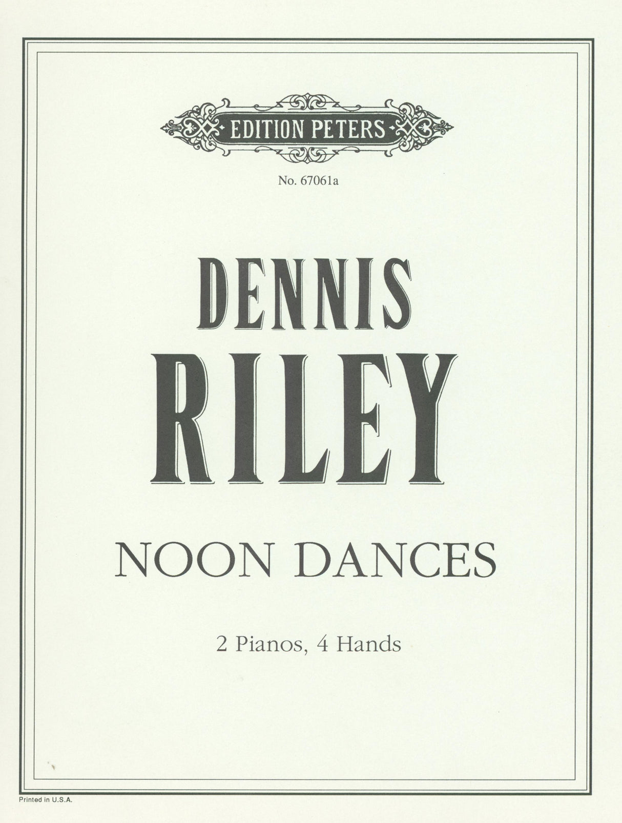 Riley: Noon Dances