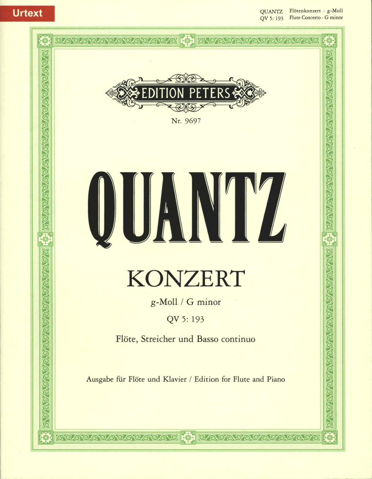 Quantz: Flute Concerto in G Minor, QV 5:193