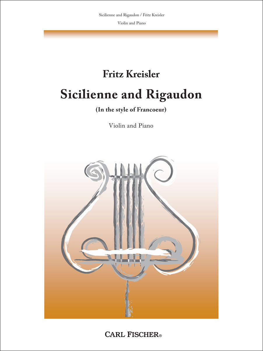 Kreisler: Sicilienne and Rigaudon