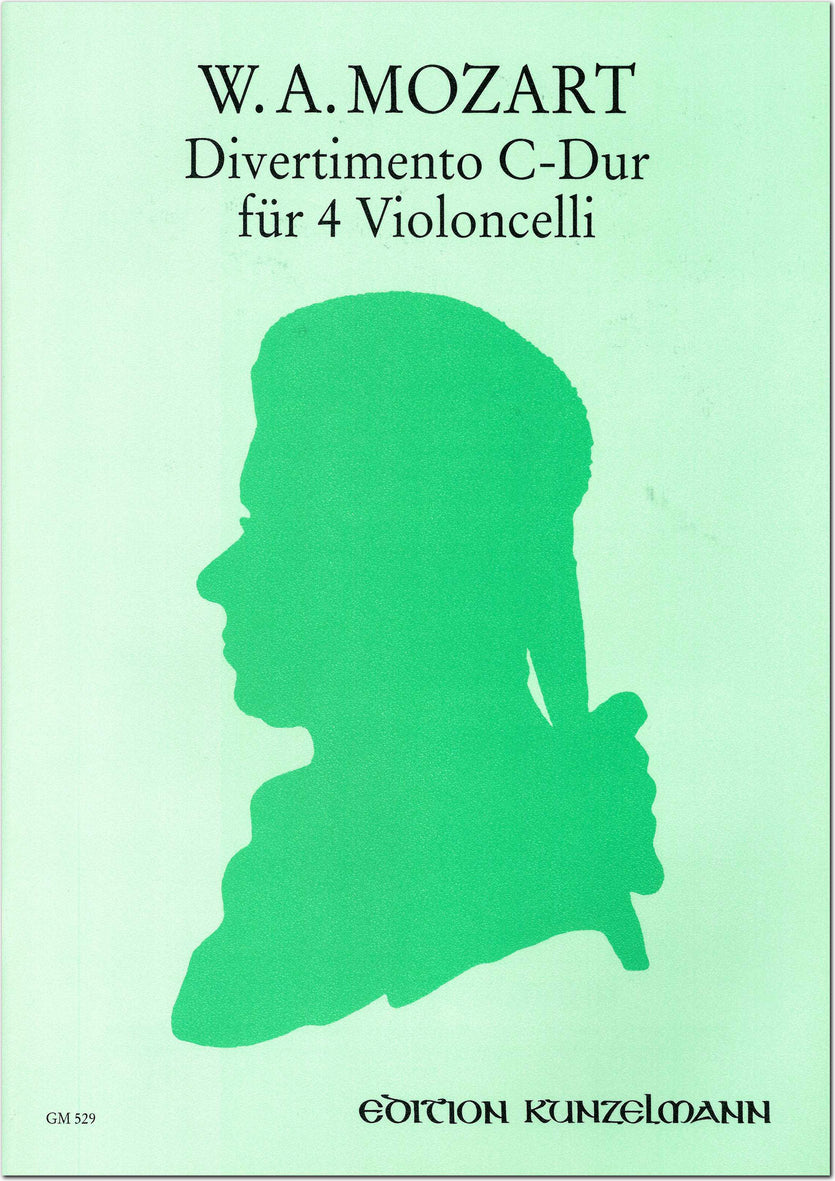 Mozart: Divertimento after, K. 358 (arr. for 4 cellos)