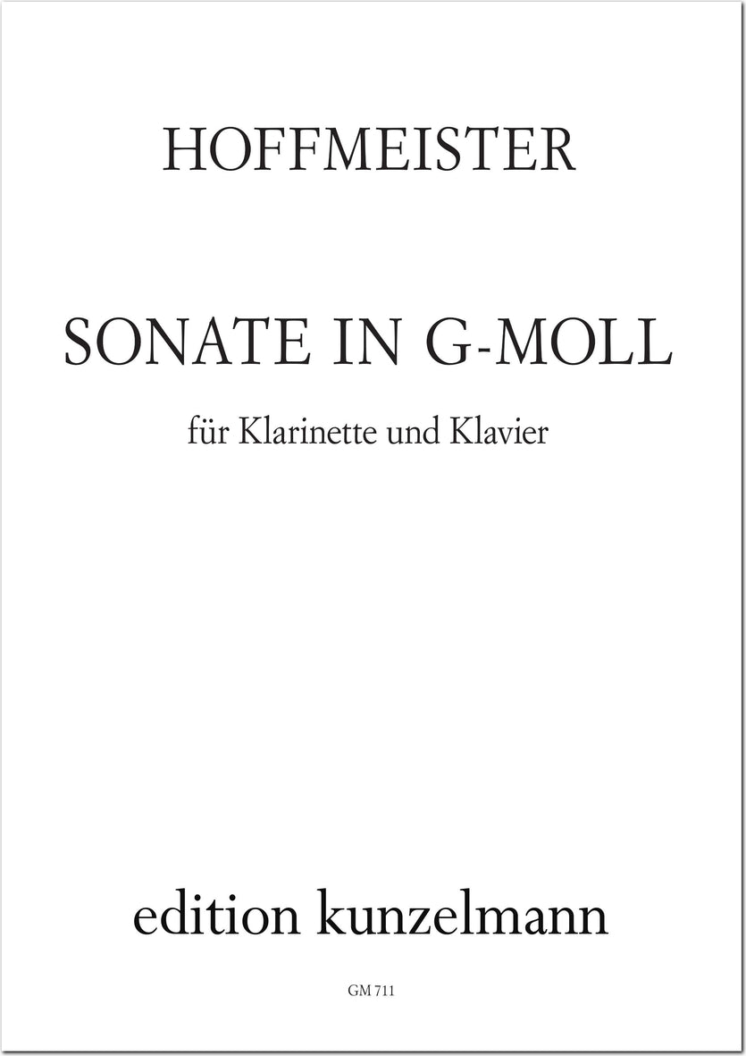 Hoffmeister: Clarinet Sonata in G Minor