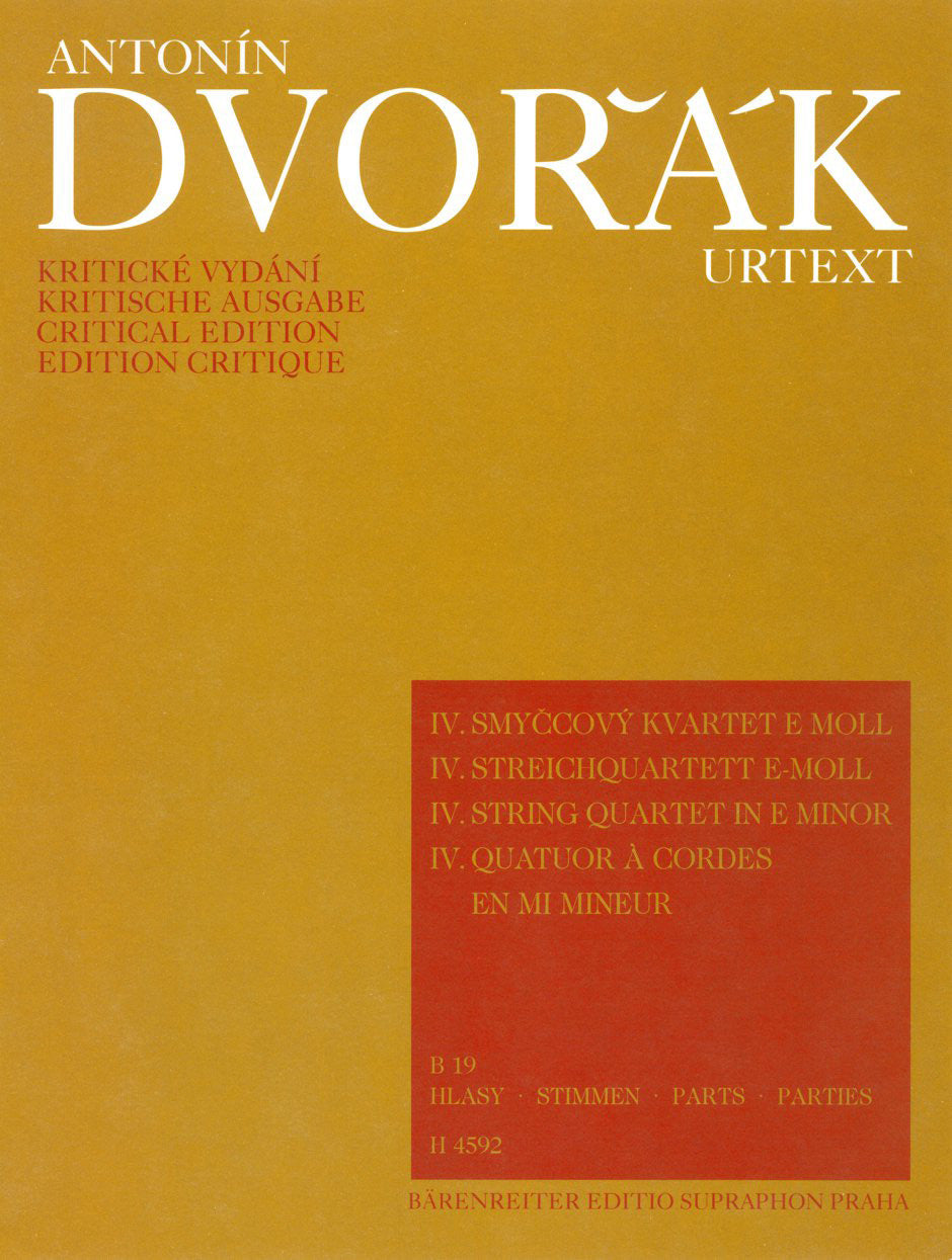 Dvořák: String Quartet No. 4 in E Minor