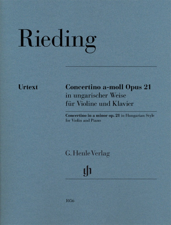 Rieding: Concertino in Hungarian Style, Op. 21