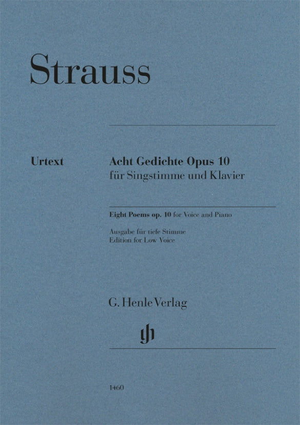 Strauss: 8 Gedichte aus "Letzte Blätter", TrV 141, Op. 10