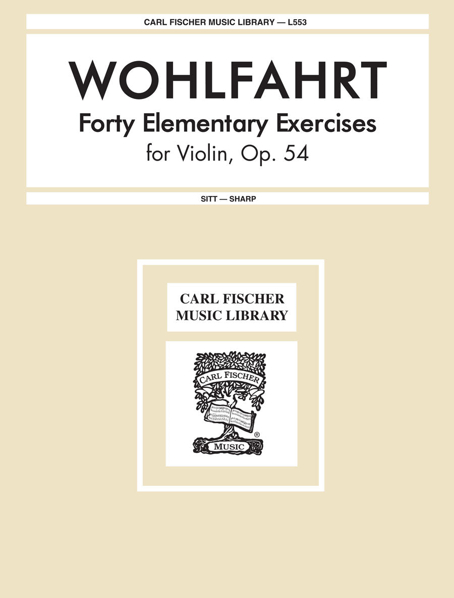 Preparatory Trill Studies newest for Violin - Op. 7 - Part 1 - Exercises in the First Position: No. 637 (Carl Fischer's Music Library