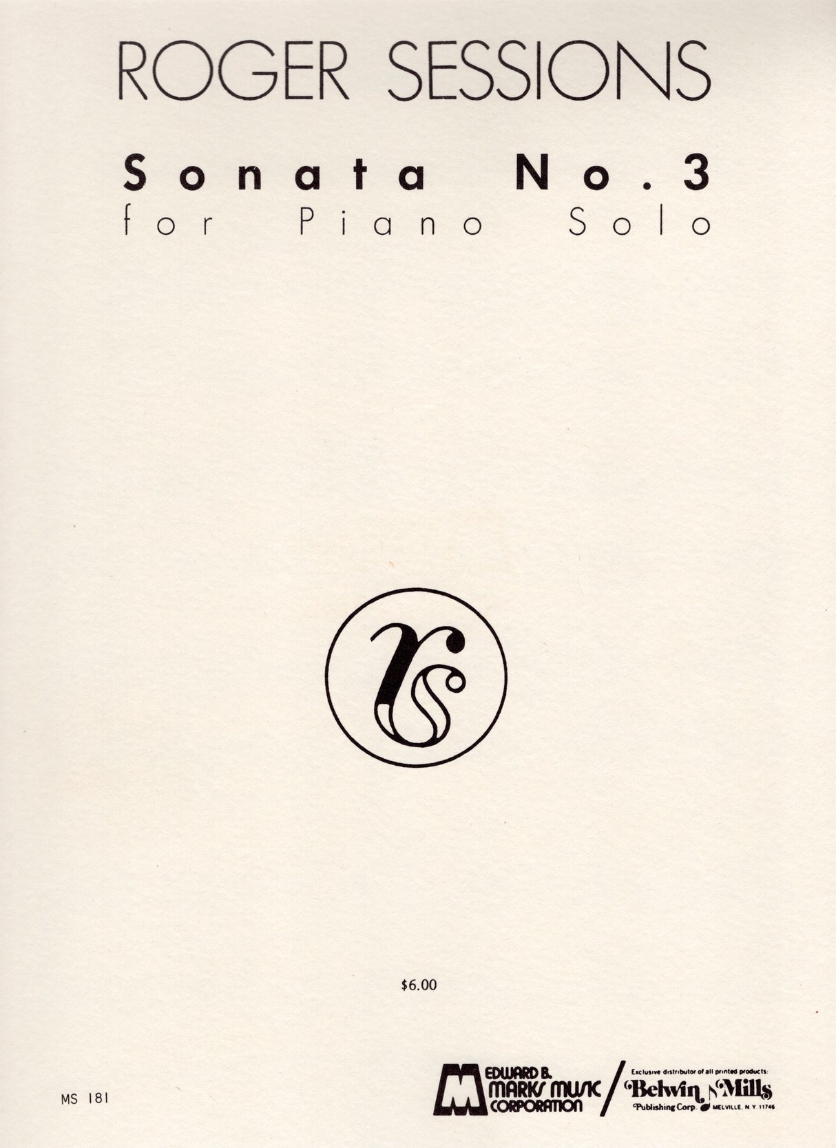 Sessions: Piano Sonata No. 3