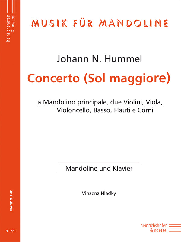 Hummel: Mandolin Concerto in G Major, S 28