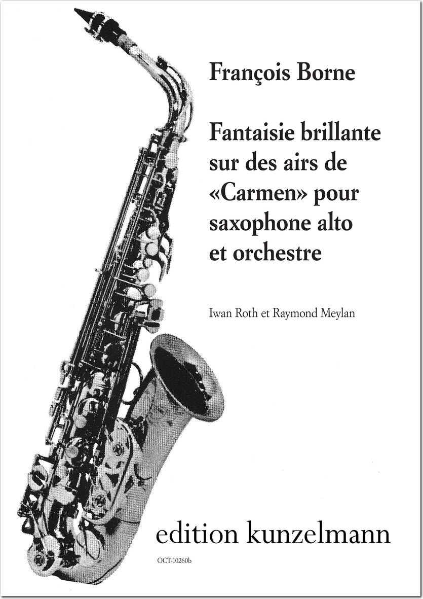 Borne: Fantaisie brillante sur des airs de "Carmen" (arr. for alto saxophone)