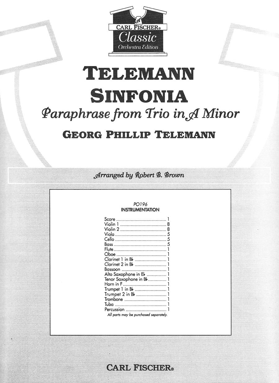 Telemann: Sinfonia - Paraphrase from Trio in A Minor