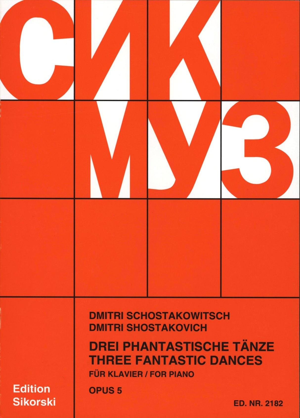 Shostakovich: Three Fantastic Dances, Op. 5