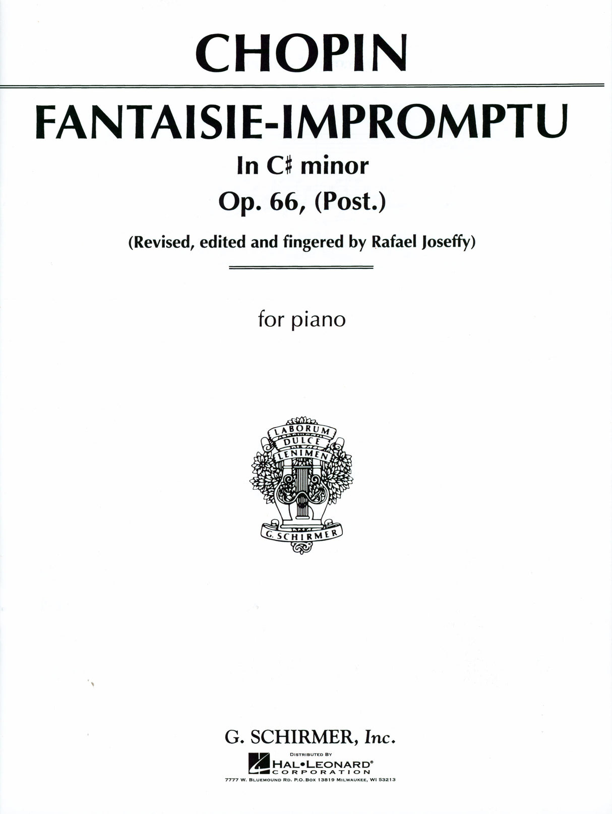 Chopin: Fantaisie-Impromptu in C-sharp Minor, Op. posth. 66