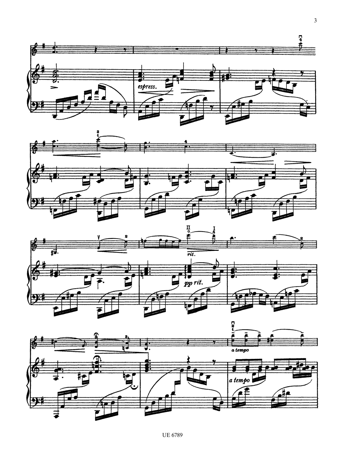 Schumann: Der Nussbaum (arr. for violin & piano)