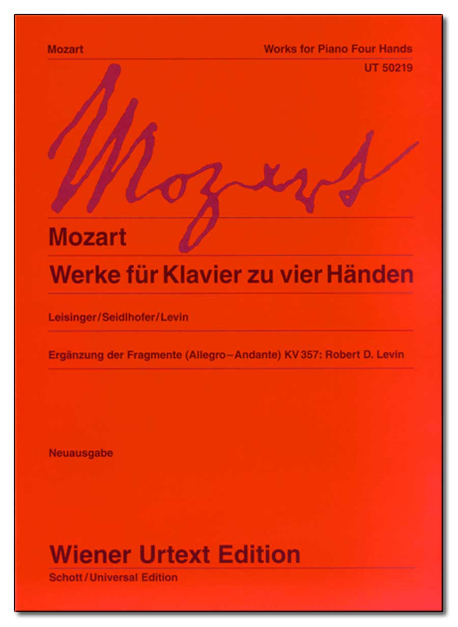 Mozart: Works for Piano Four-Hands - Ficks Music