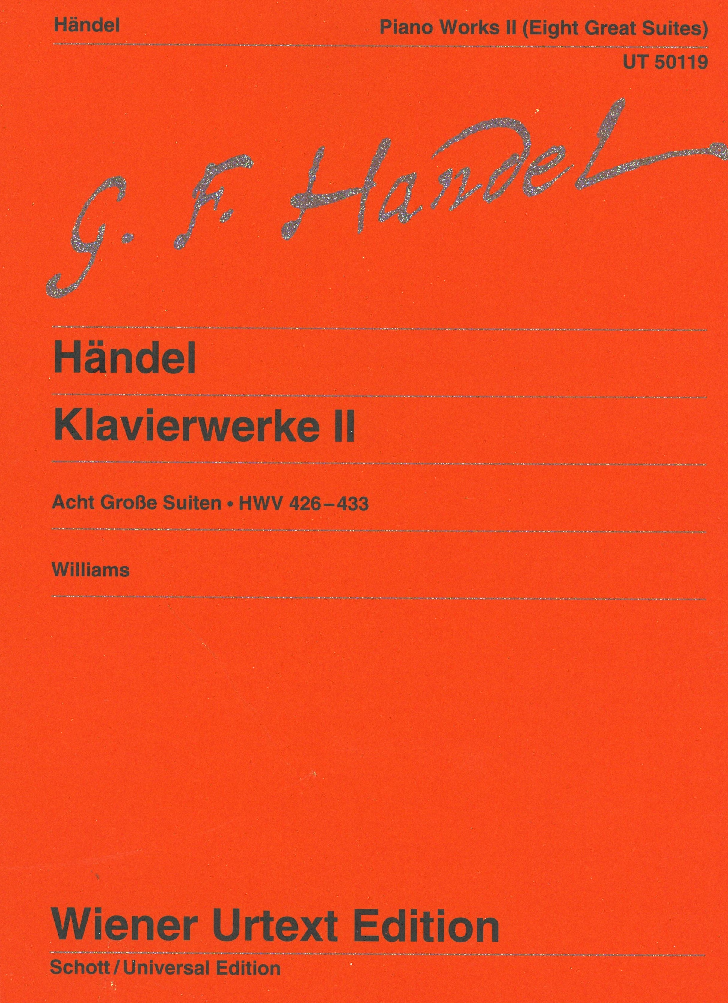 Handel: Works for Piano - Volume 2 (HWV 426-433)