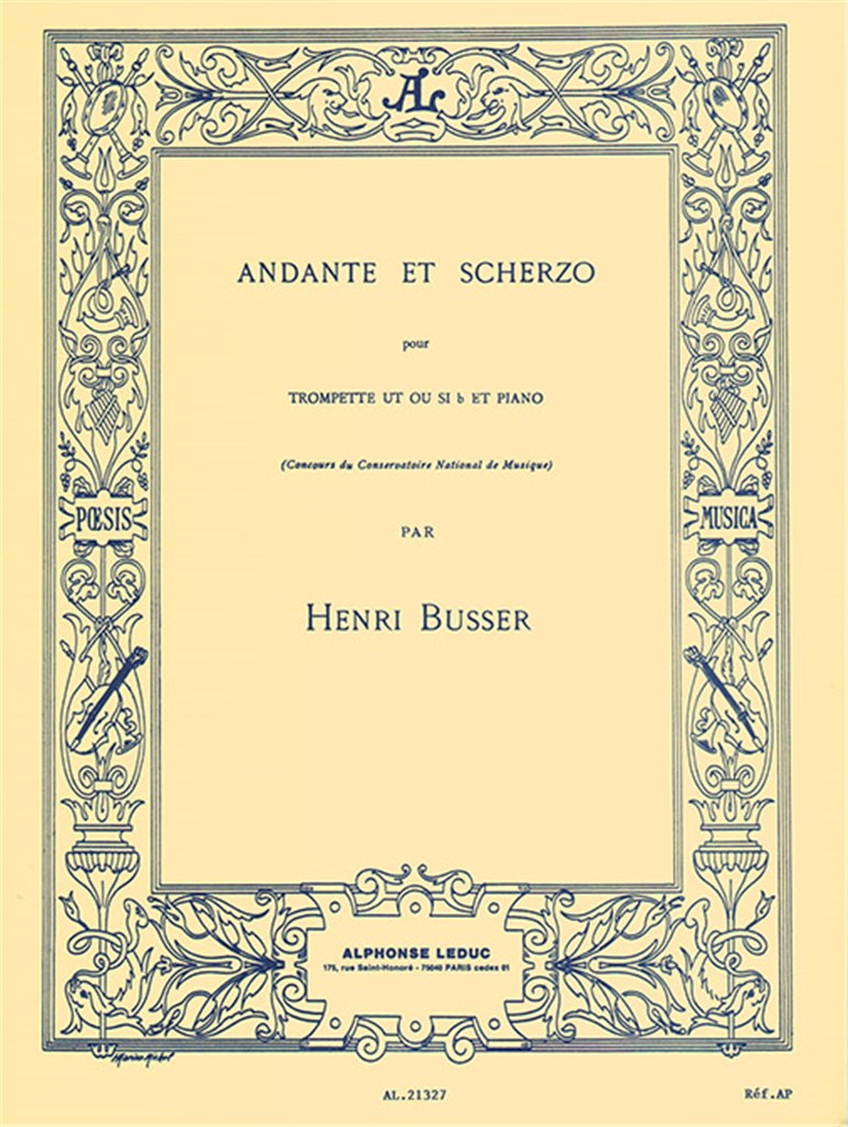 Busser: Andante and Scherzo, Op. 44