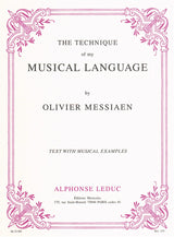 Messiaen: The Technique of My Musical Language