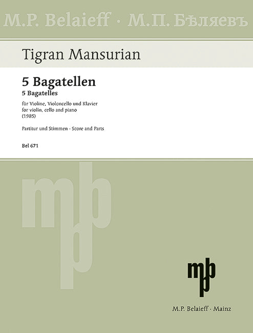 Mansurian: 5 Bagatelles