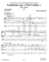 Bédard: Variations on "Ubi Caritas"