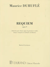 Duruflé: Requiem, Op. 9 - Reduced Orchestration