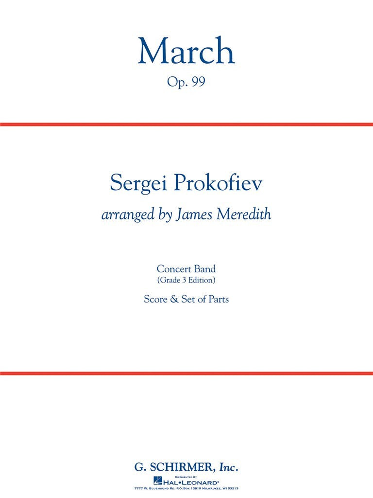 Prokofiev: March, Op. 99 - Grade 3 Edition