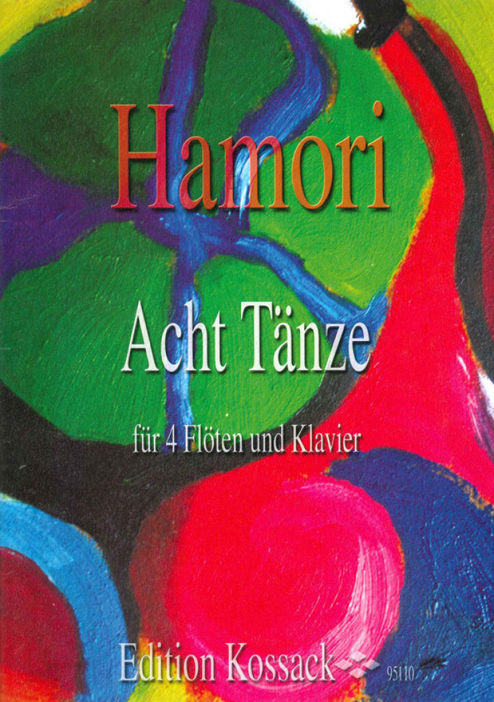 Hamori: 8 Dances for 4 Flutes & Piano