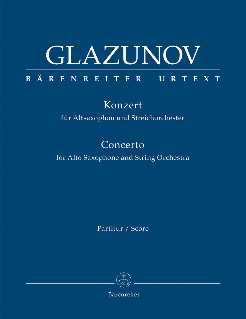 Glazunov: Alto Saxophone Concerto in E-flat Major, Op. 109