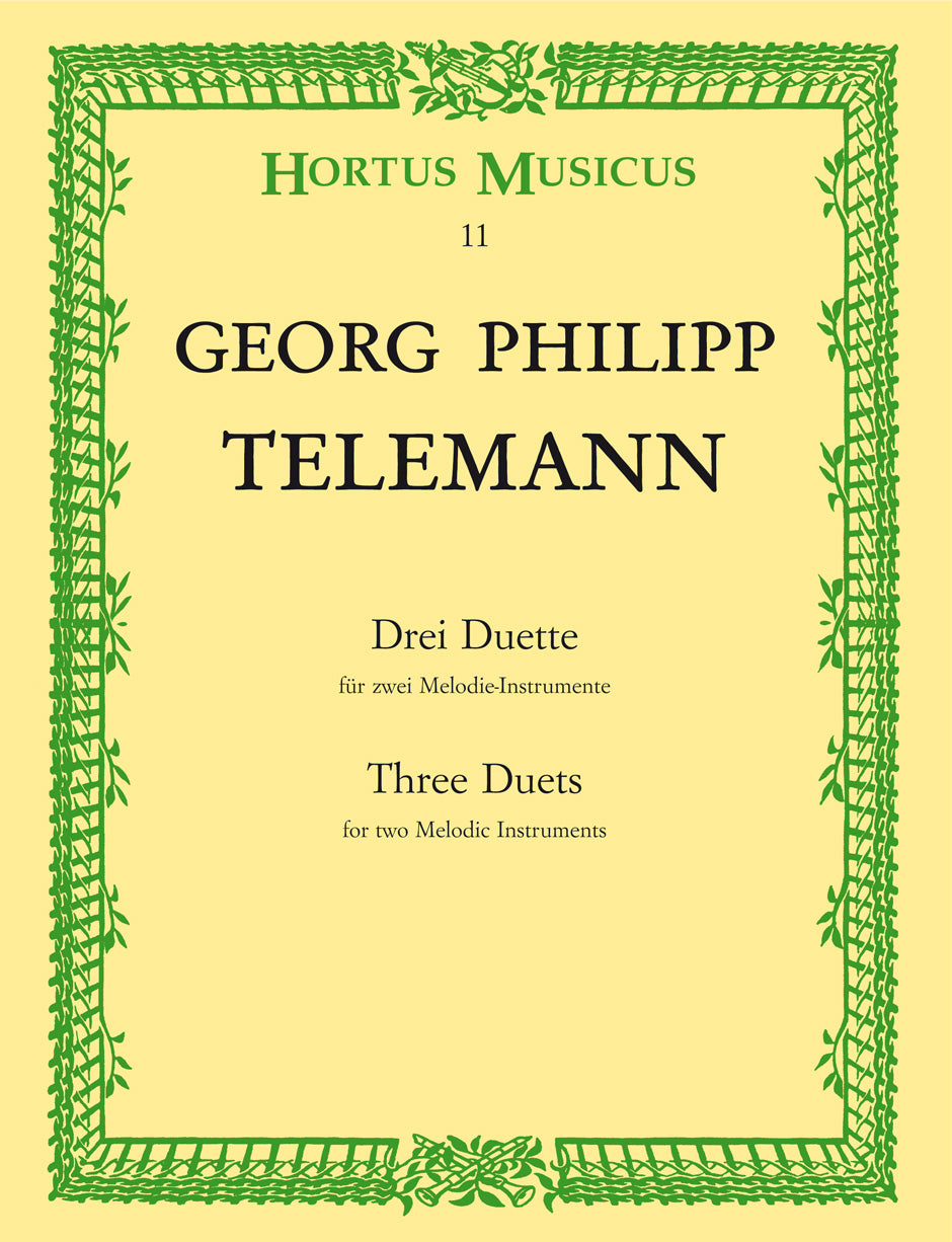 Telemann: 3 Duets for Melodic Instruments