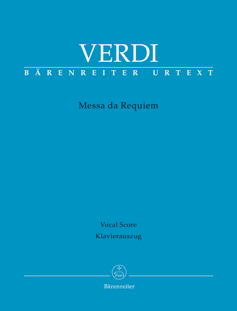 Giuseppe Verdi, Requiem, Vocal Score, Edition Peters 4251, text in Latin