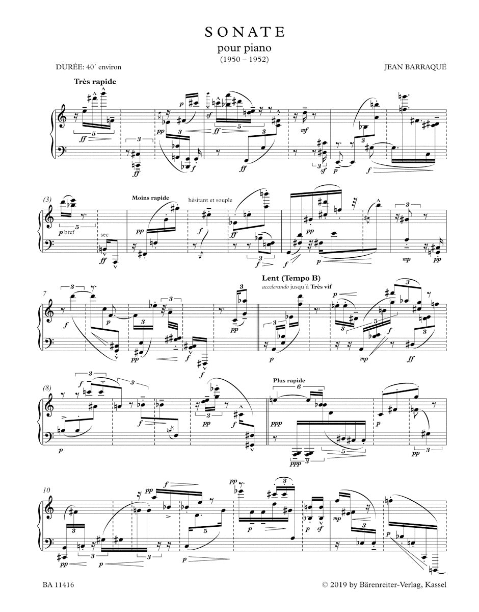 Barraqué: Piano Sonata