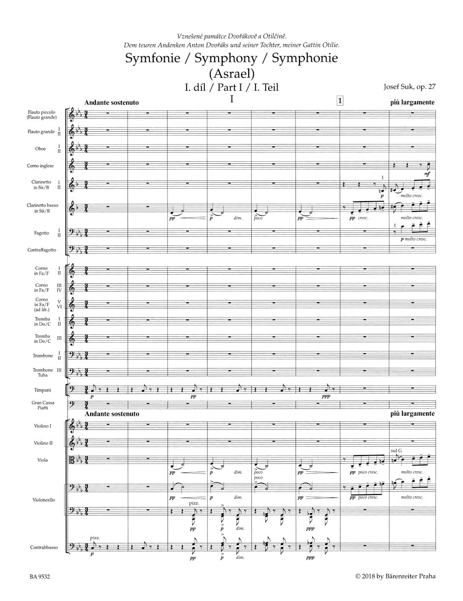 Suk: Symphony in C Minor, Op. 27 ("Asrael")