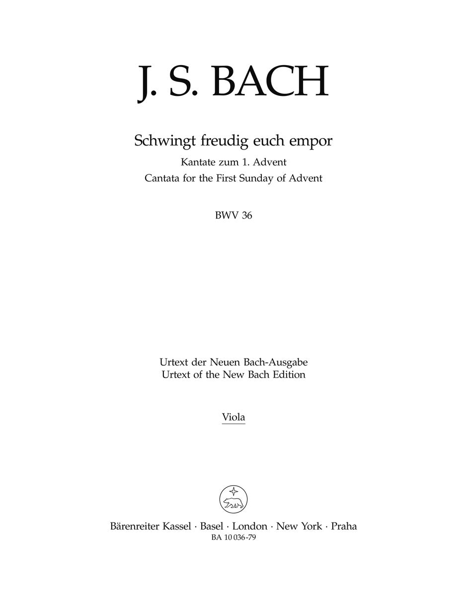 Bach: Schwingt freudig euch empor, BWV 36