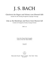 Bach: Gleichwie der Regen and Schnee vom Himmel fällt, BWV 18