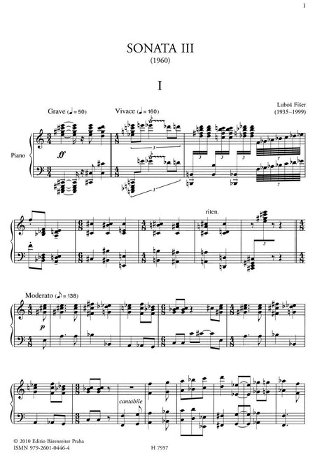 Fišer: Piano Sonata No. 3