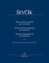 Ševčík: School of Bowing Technique, Op. 2 - Sections 5 and 6 (arr. for cello)