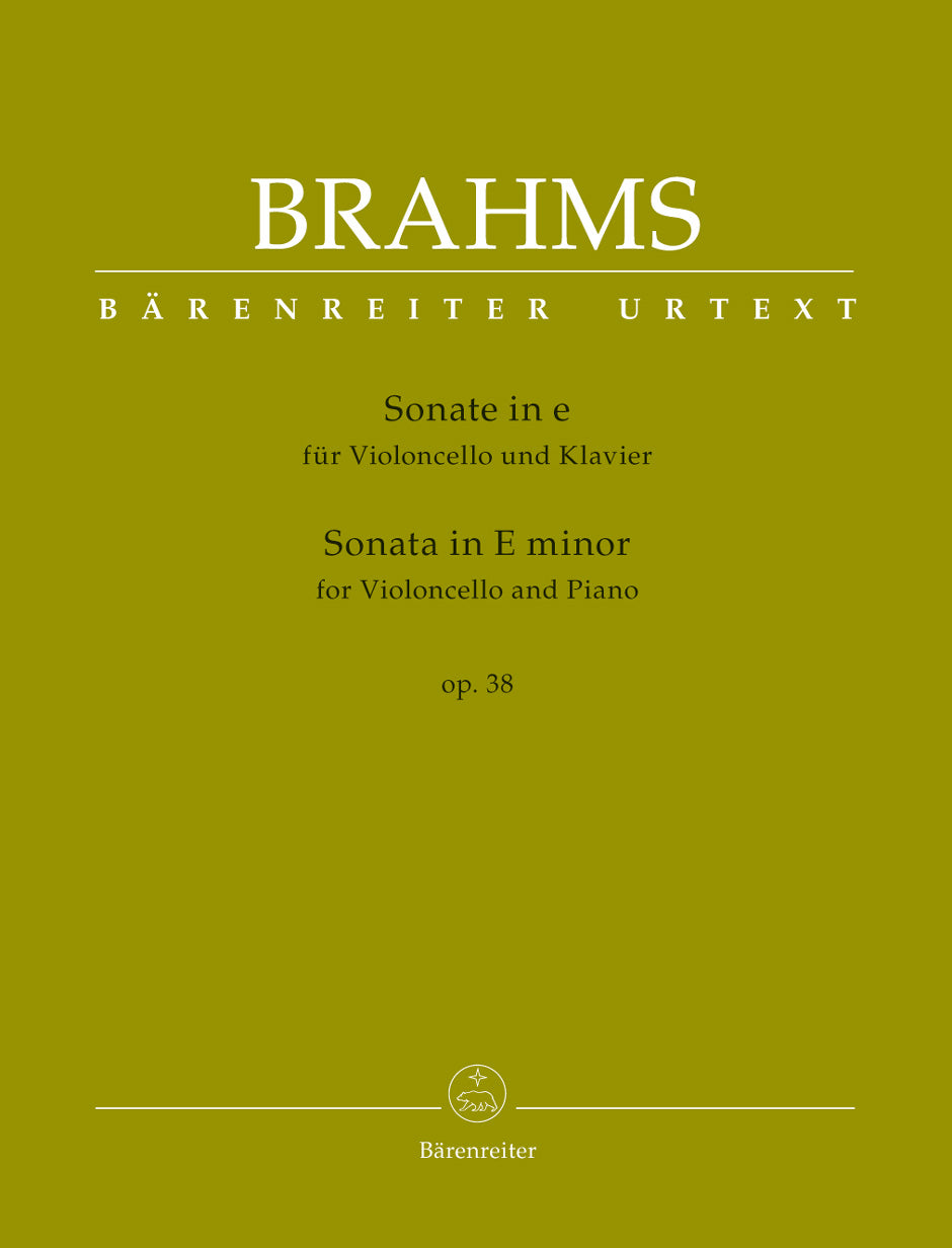 Brahms: Cello Sonata in E Minor, Op. 38 - Ficks Music