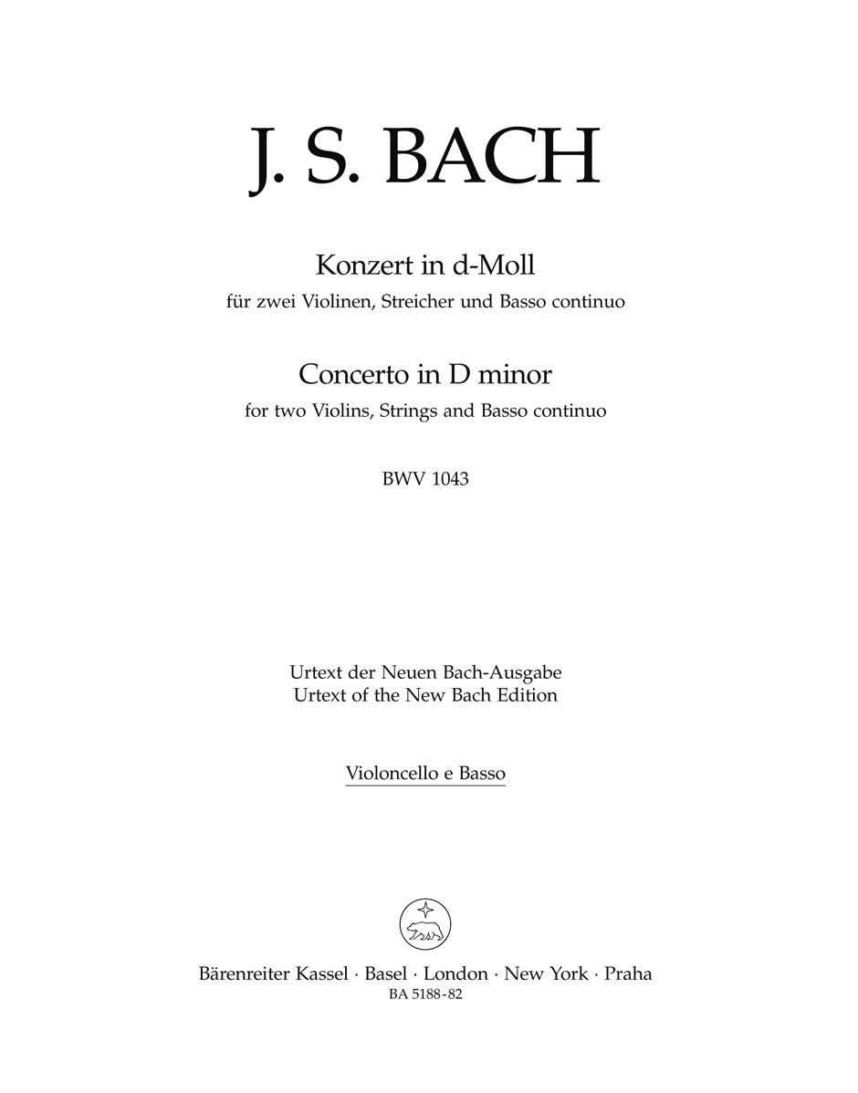 Bach: Concerto for 2 Violins in D Minor, BWV 1043