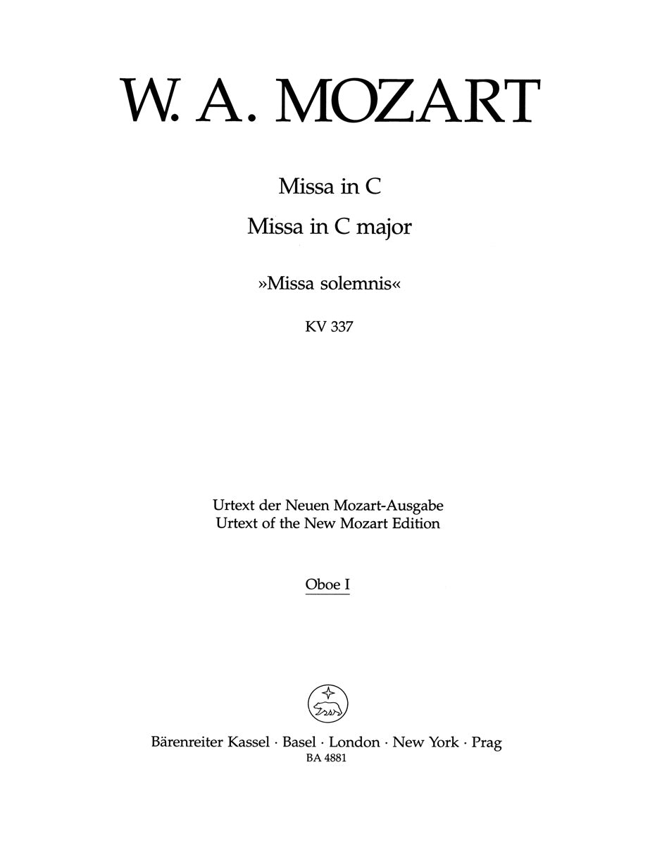 Mozart: Missa in C Major