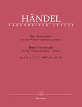 Handel: 3 Trio Sonatas, HWV 397, 398, 401, Op. 5