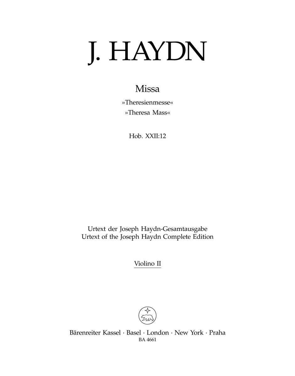 Haydn: Missa in B-flat Major, Hob. XXII:12