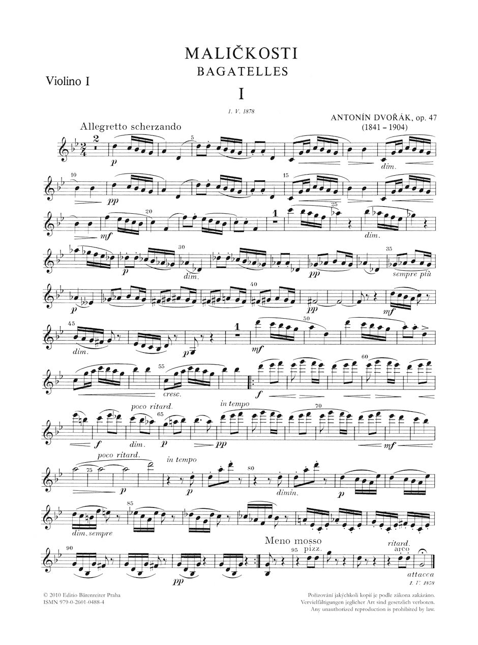 Dvořák: Bagatelles, Op. 47 (Maličkosti)