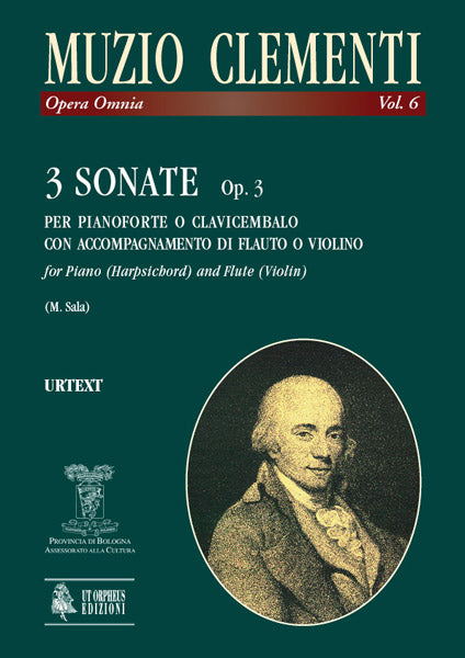 Clementi: 3 Sonatas for Keyboard & Flute/Violin, Op. 3 Nos. 4-6