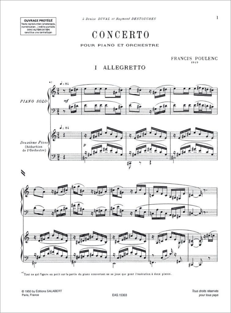 Poulenc: Piano Concerto