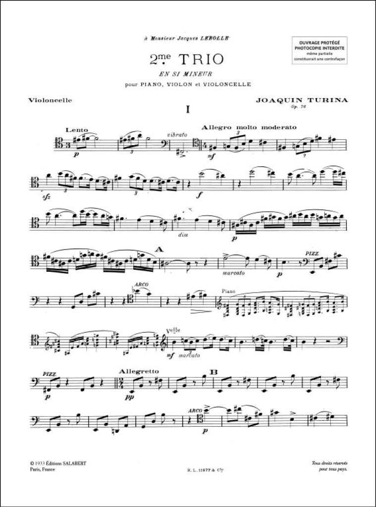 Turina: Piano Trio No. 2, Op. 76